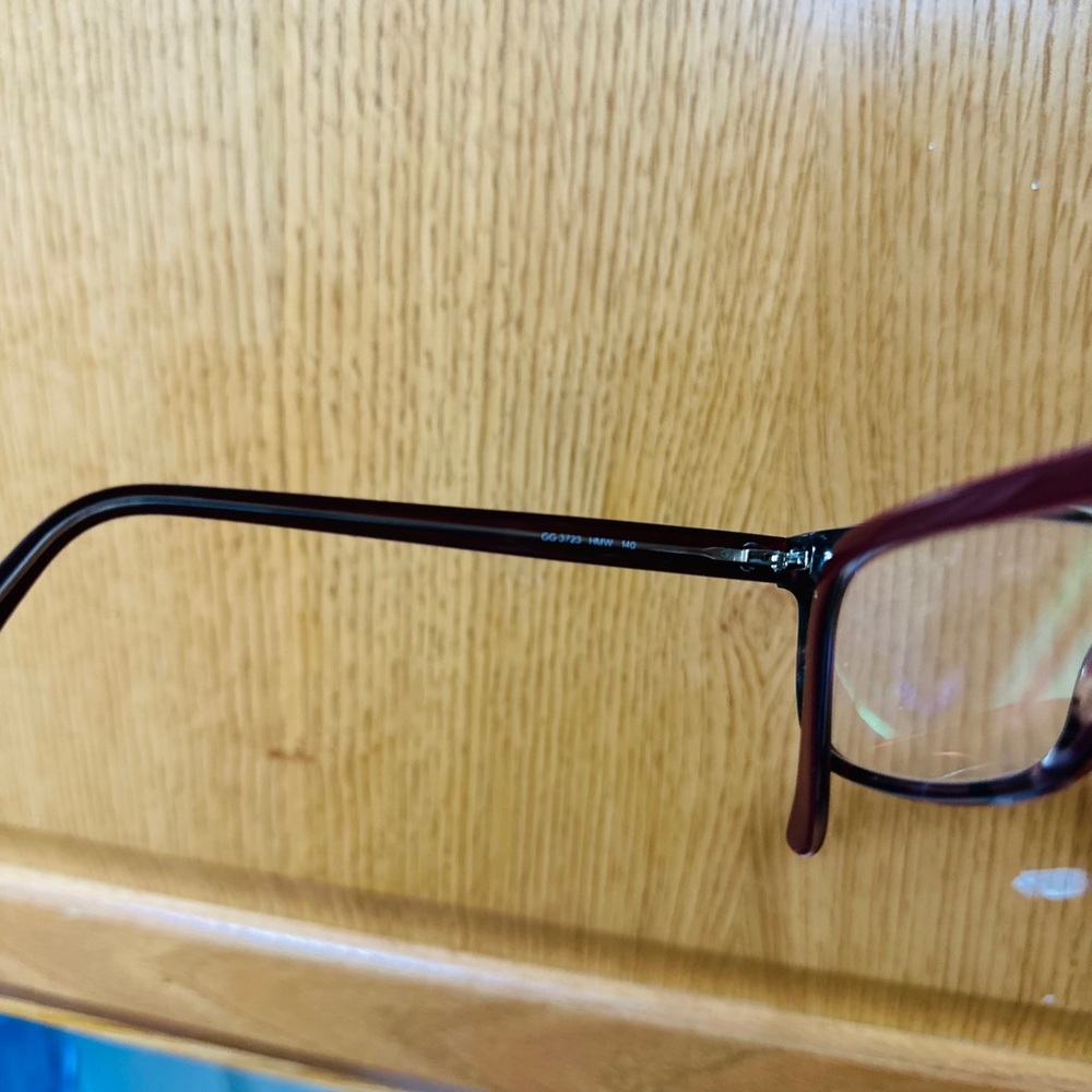 Gucci glasses eyeglasses designer luxury fashion authentic brown red gg logo - Picture 3 of 13